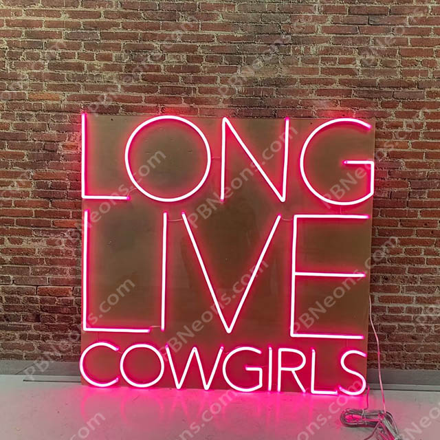  Long Live Cowgirls LED Neon