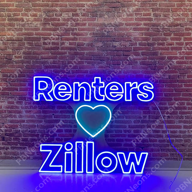 Renters Zillow LED Neon